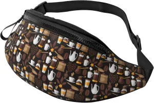 Crossbody Fanny Packs for Women Men - kettle tea cup Running Belt Bag Travel Waist Bag for Women Men