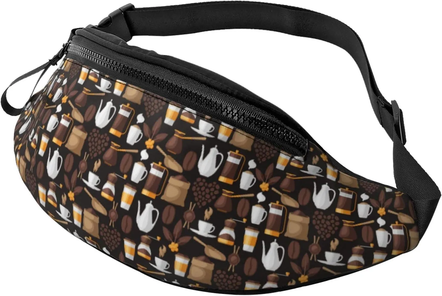 Crossbody Fanny Packs for Women Men - kettle tea cup Running Belt Bag Travel Waist Bag for Women Men