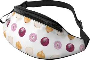 Crossbody Fanny Packs for Women Men - Onion Minimalist Running Belt Bag Travel Waist Bag for Women Men
