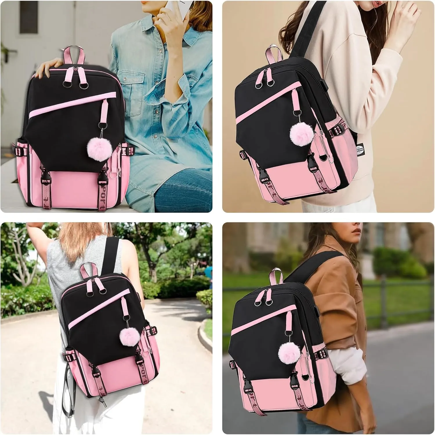 Custom Backpack for Girls Customized Pink Backpack for School Waterproof Kids Personalized Middle Schoolbag Children Bookbag boys