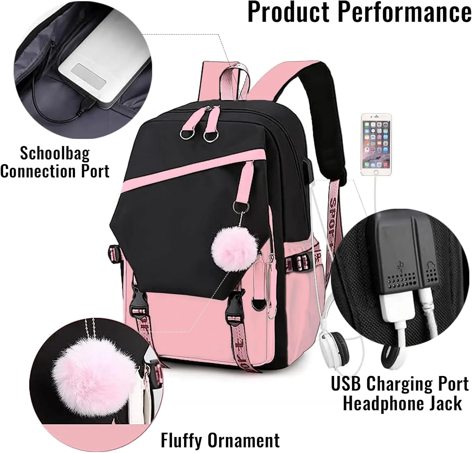 Custom Backpack for Girls Customized Pink Backpack for School Waterproof Kids Personalized Middle Schoolbag Children Bookbag boys