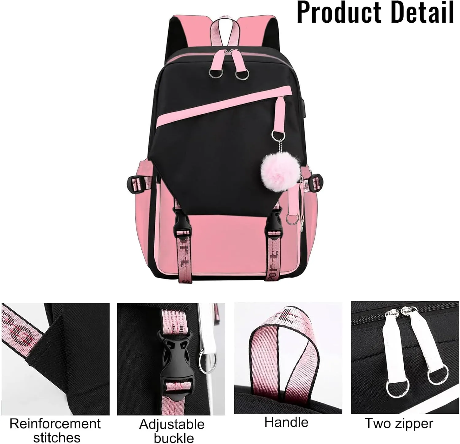 Custom Backpack for Girls Customized Pink Backpack for School Waterproof Kids Personalized Middle Schoolbag Children Bookbag boys