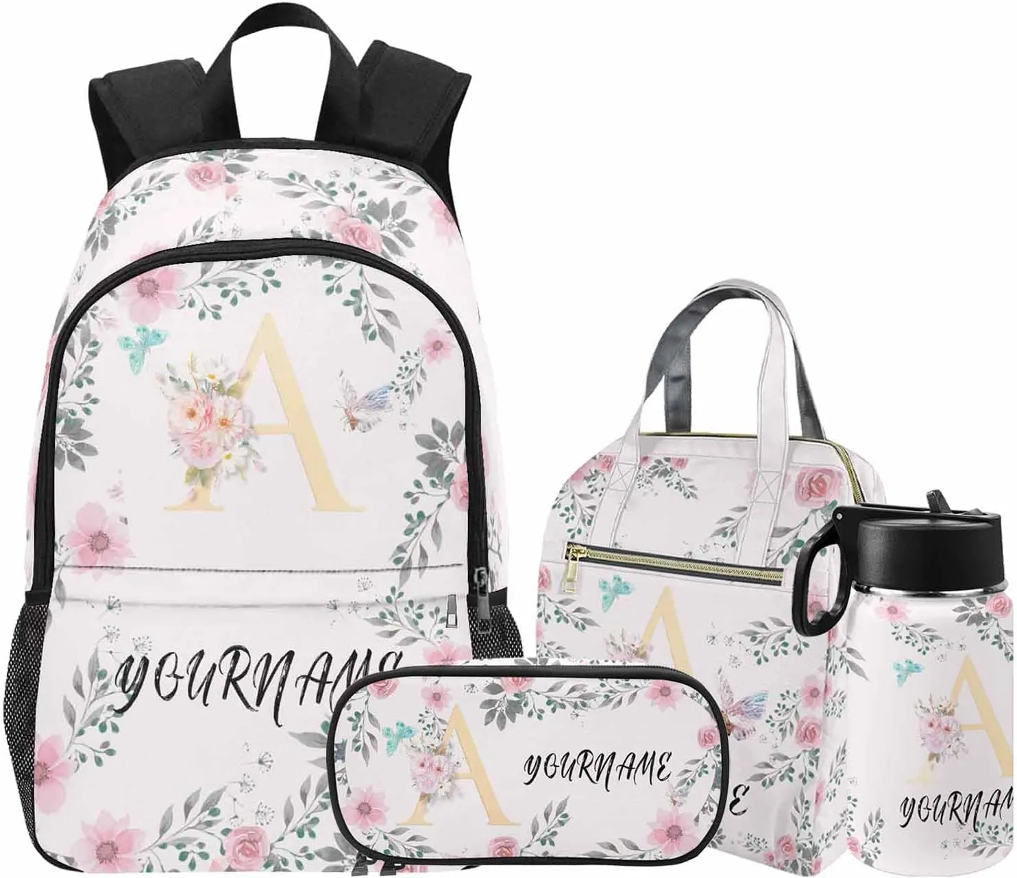 Custom Backpacks for Girls Personalized Name Kids School Backpack Children Casual Daypack Backpacks Customized Kid's Backpack School Bag for Girls Child Back to School Gift