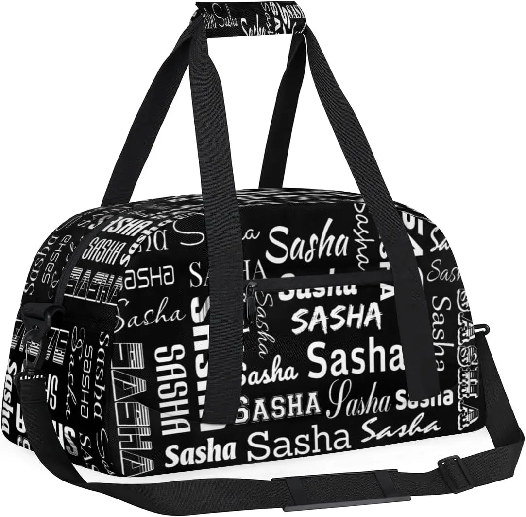 Custom Cheer Bag Dance Gym Bags for Women, Personalized Name Sport Duffel Bag Weekender Bags Travel Duffel Bags Black Personalized Gifts