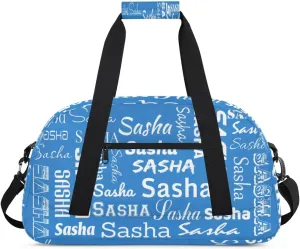 Custom Cheer Bag Dance Gym Bags for Women, Personalized Name Sport Duffel Bag Weekender Bags Travel Duffel Bags Blue Personalized Gifts