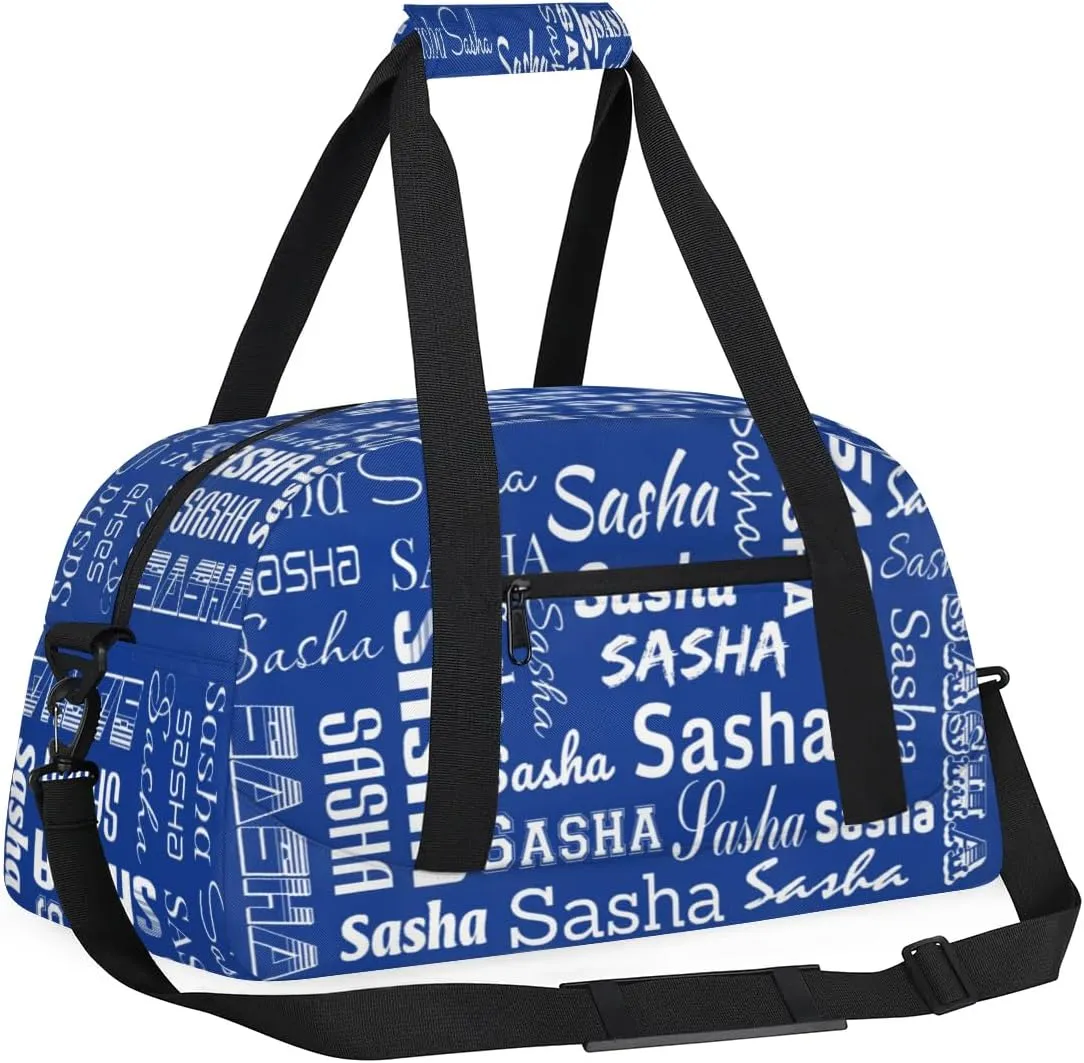 Custom Cheer Bag Dance Gym Bags for Women, Personalized Name Sport Duffel Bag Weekender Bags Travel Duffel Bags Cobalt Blue Personalized Gifts