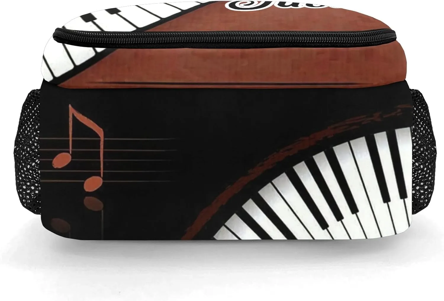 Custom Classical Piano Music Backpack Name Casual Bag Daypack for Women Men Camping Hiking