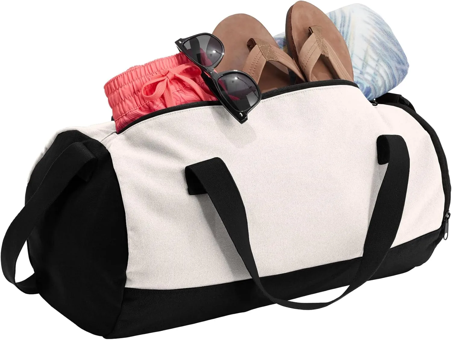 Custom Cotton Barrel Duffel Bag- Perfect Gym Bag for Men and Women, Ideal as a Travel Bag or Overnight Bag, Best Duffle Bag for Travel - Cheer Bag - Wrestling Bag