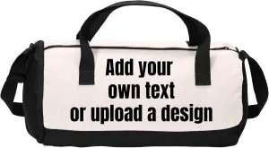 Custom Cotton Barrel Duffel Bag- Perfect Gym Bag for Men and Women, Ideal as a Travel Bag or Overnight Bag, Best Duffle Bag for Travel - Cheer Bag - Wrestling Bag