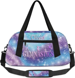 Custom Gymnastics Duffel Bag Personalized Name Dance Ballet Bags Waterproof Customized