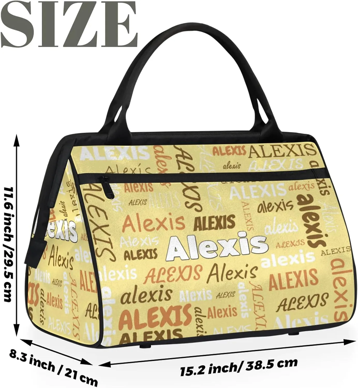 Custom Gymnastics Duffel Bag Personalized Name Dance Ballet Bags Waterproof