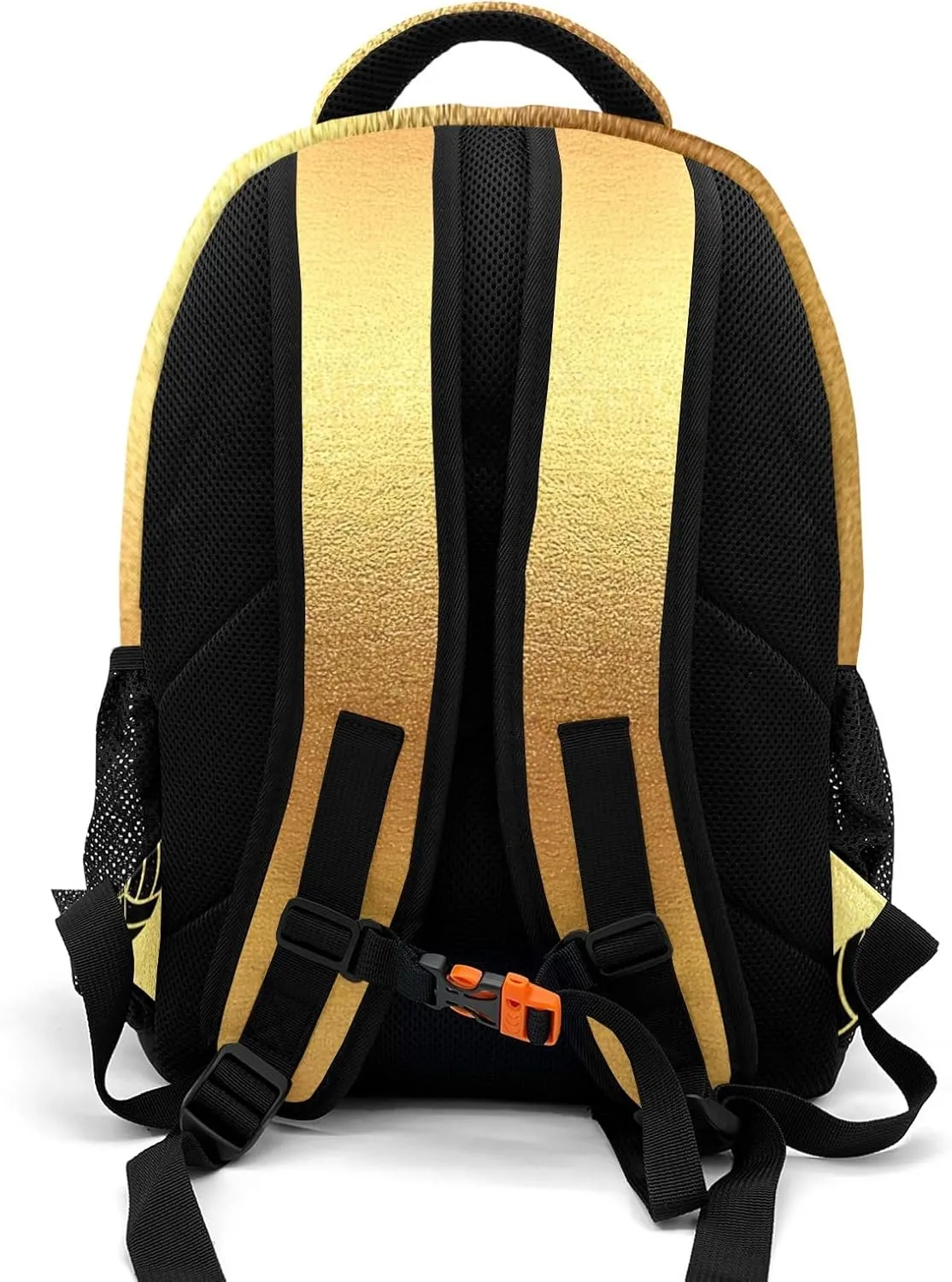 Custom Love Water Polo Backpack Custom Multifunctional Waterproof Laptop Bag for Boy Girl Travel Gift Golden Yellow