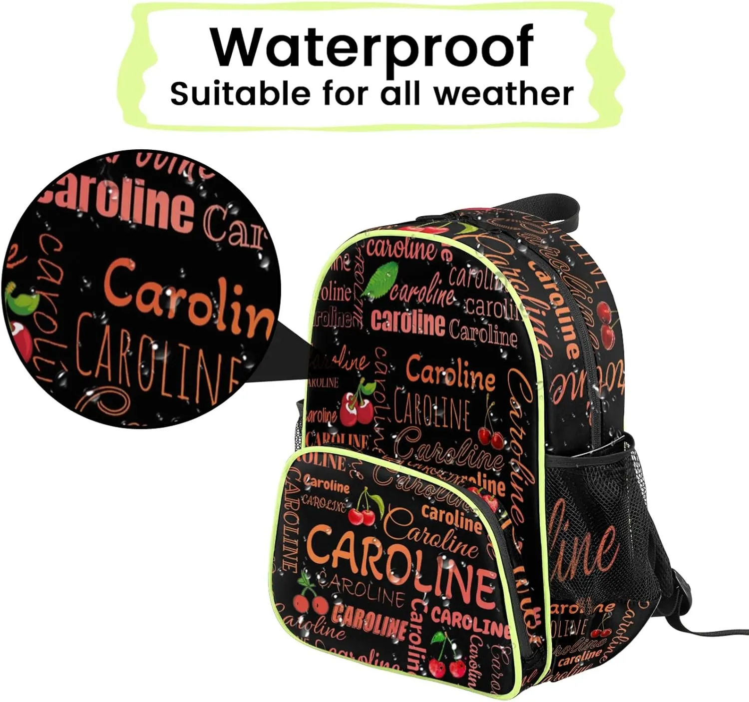 Custom Name Backpack Basketball Lightweight Personalized Shoulder Bag Backpacks Waterproof