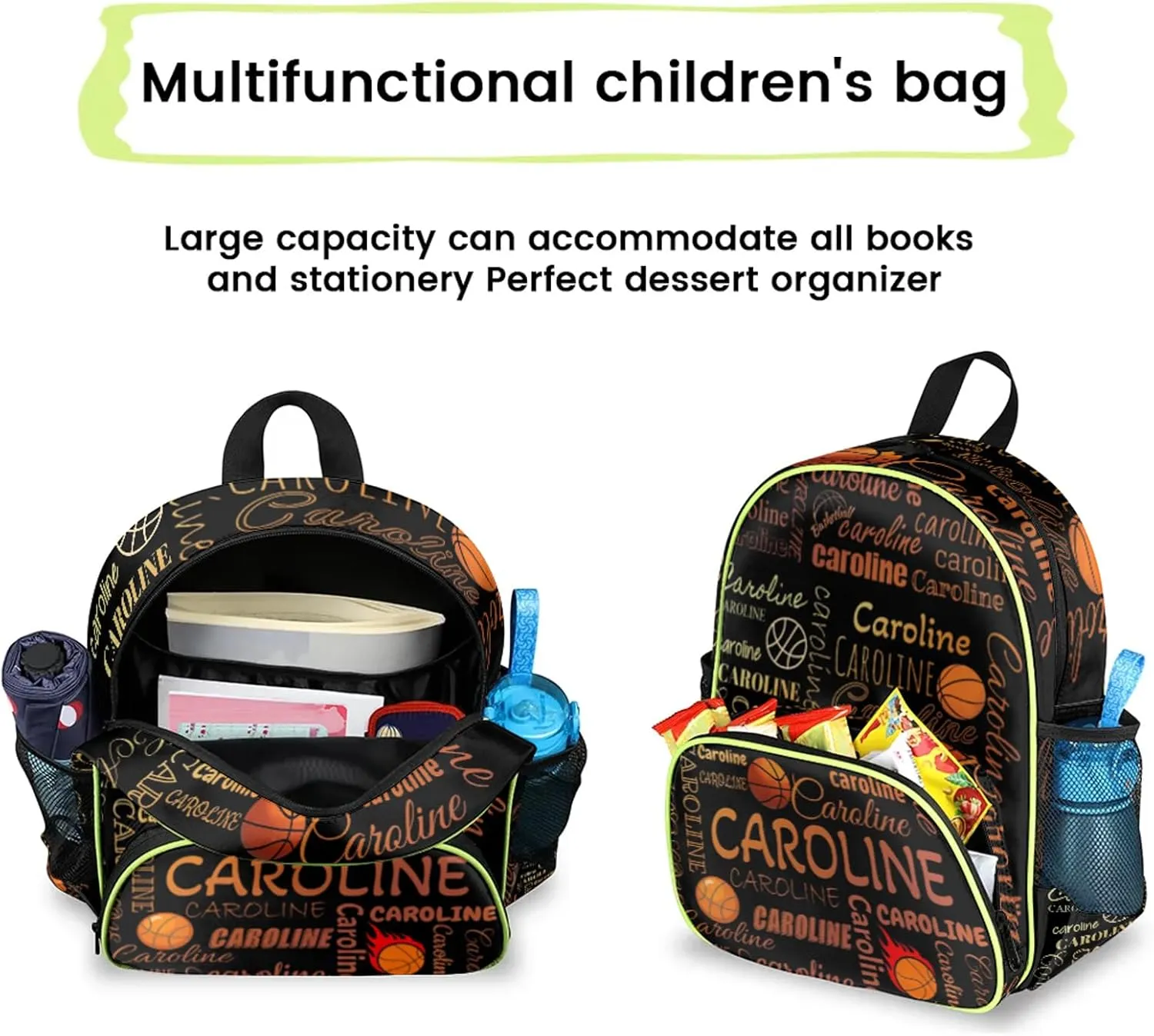 Custom Name Backpack Basketball Lightweight Personalized Shoulder Bag Backpacks Waterproof