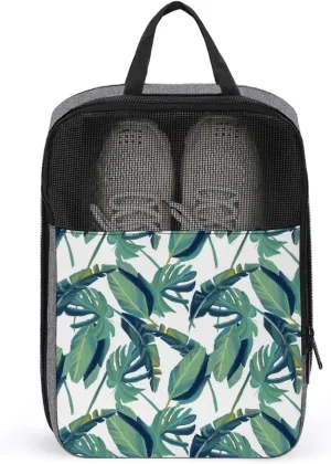Custom Shoe Bag,Personalized Snowflake Cloth Carrier with Double Zippers, Waterproof & Compact for Gym/Travel/Swimming, Travel Accessories