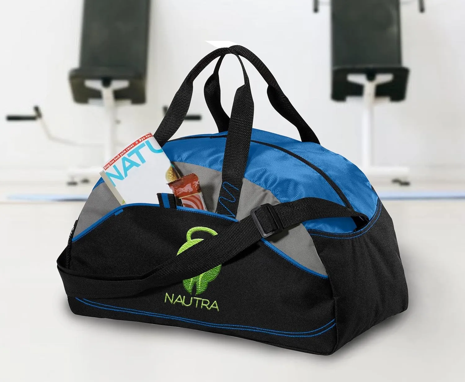 Custom Sport Duffel Bag Add Your Embroidered Logo 5/10 Pack Medium Sport Gym Water Resistant Duffel Bag Royal