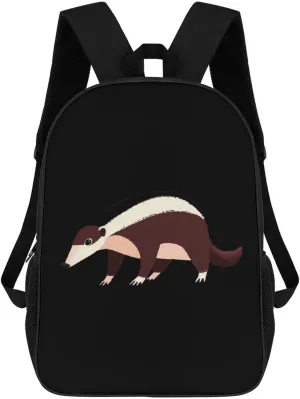 Cute Anteater Fashion Backpack 17 Inches Daypack Unisex Laptop Bag for Travel Business Work