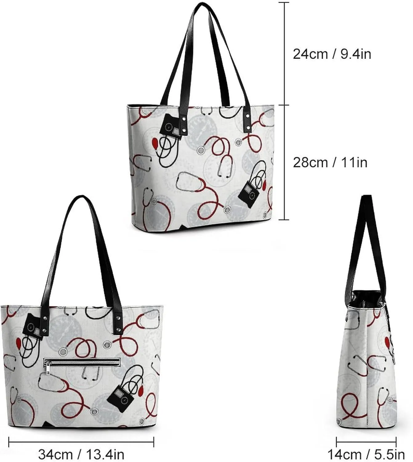Cute AutismAwareness A Leather Handbag with Large Capacity And Portability