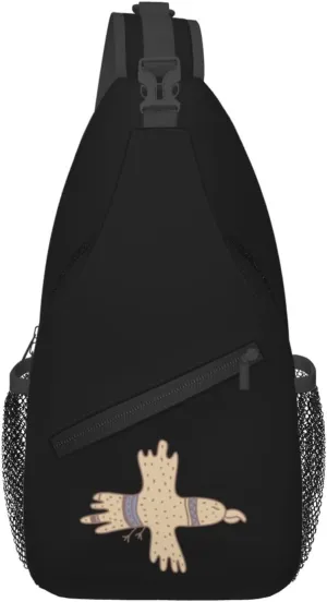 Cute Cartoon Eagle Crossbody Bags For Women Men Chest Backpack Gym Shoulder Bag Travel Outdoor Sports Casual Crossbody Bags