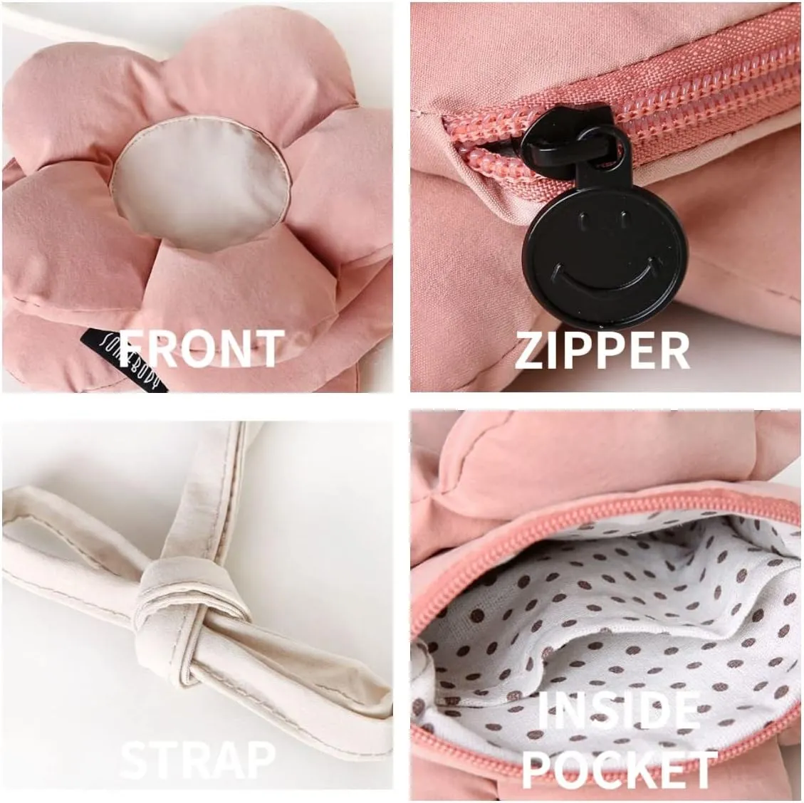 Cute Casual Flower Bag One Shoulder Crossbody Bag for Women