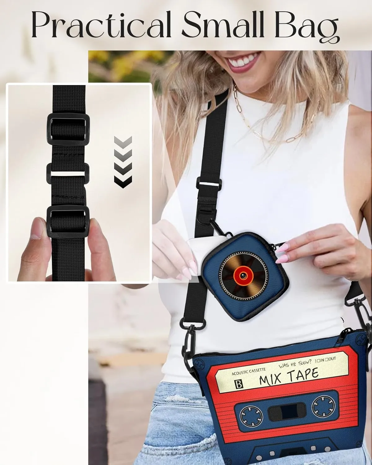 Cute Crossbody Bags for Women - Fashion Design Small Cross Body Bag Cell Phone Purse Wallet Shoulder for Girls
