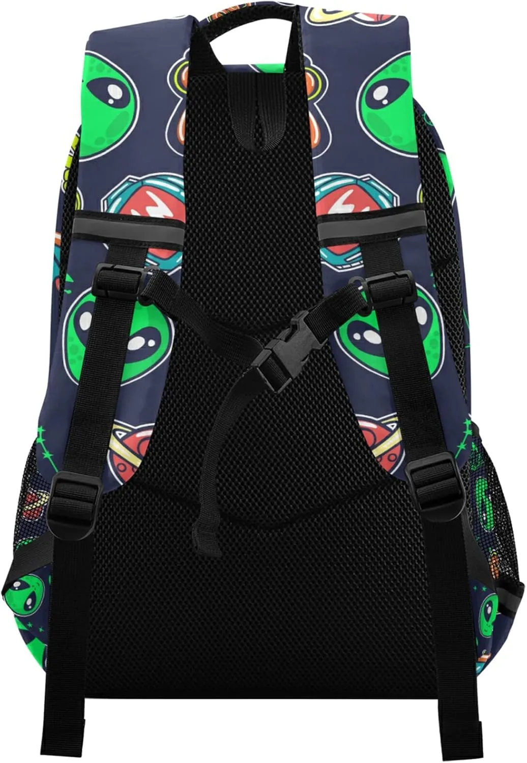 Cute Green Alien Kids Backpack for Boys Space Planet School Backpacks Preschool Toddler BookBags Kindergarten Elemetary School Bags