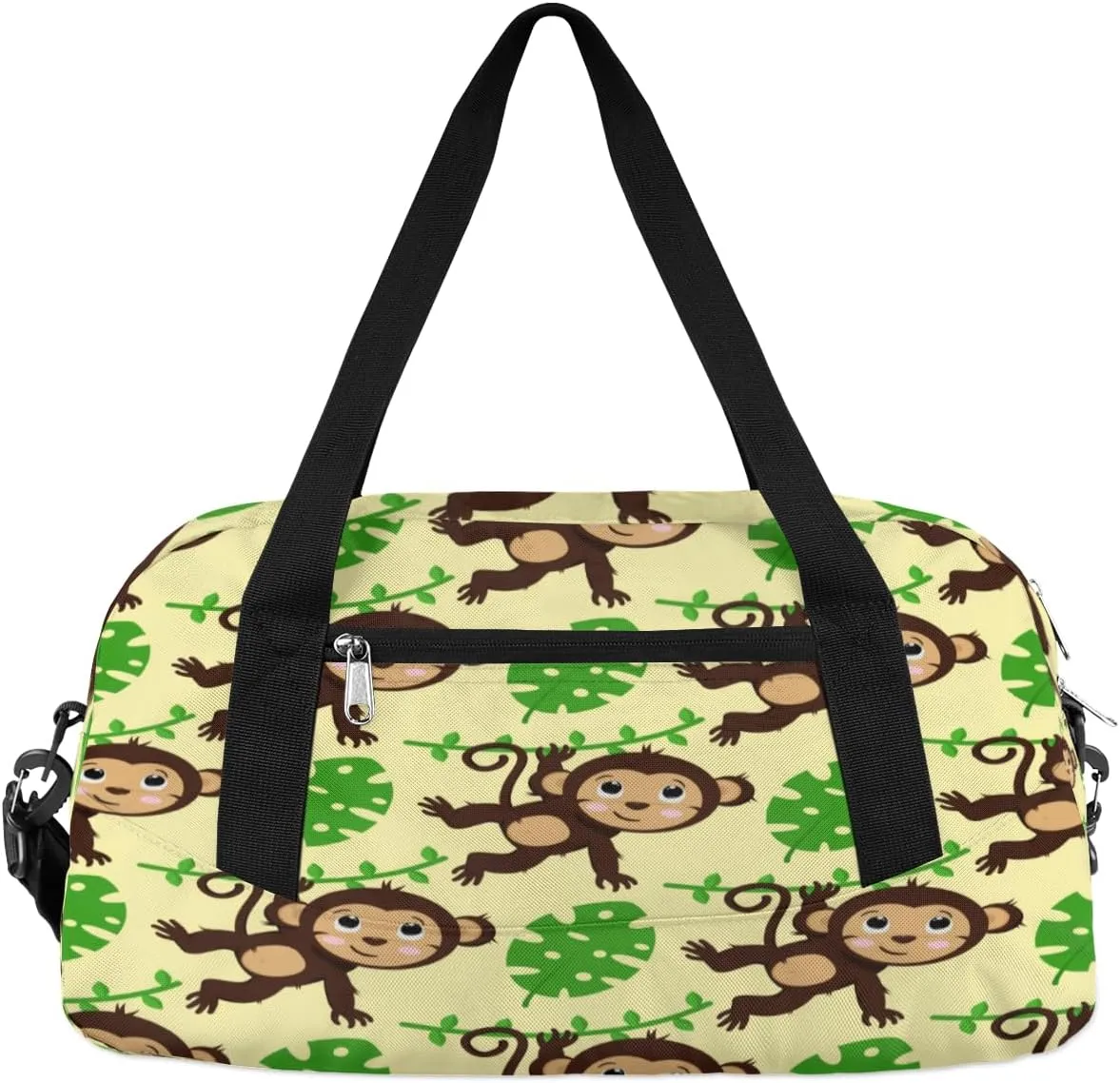 Cute Monkey Gym Bag, Duffle Bag, Weekender Bag, Duffel Bag, Overnight Bag, Travel Duffel Bag, Dance Bag, Tote Bag, Beach Bag, Pool Bag, Gym Duffle Bag, Carry on Bag