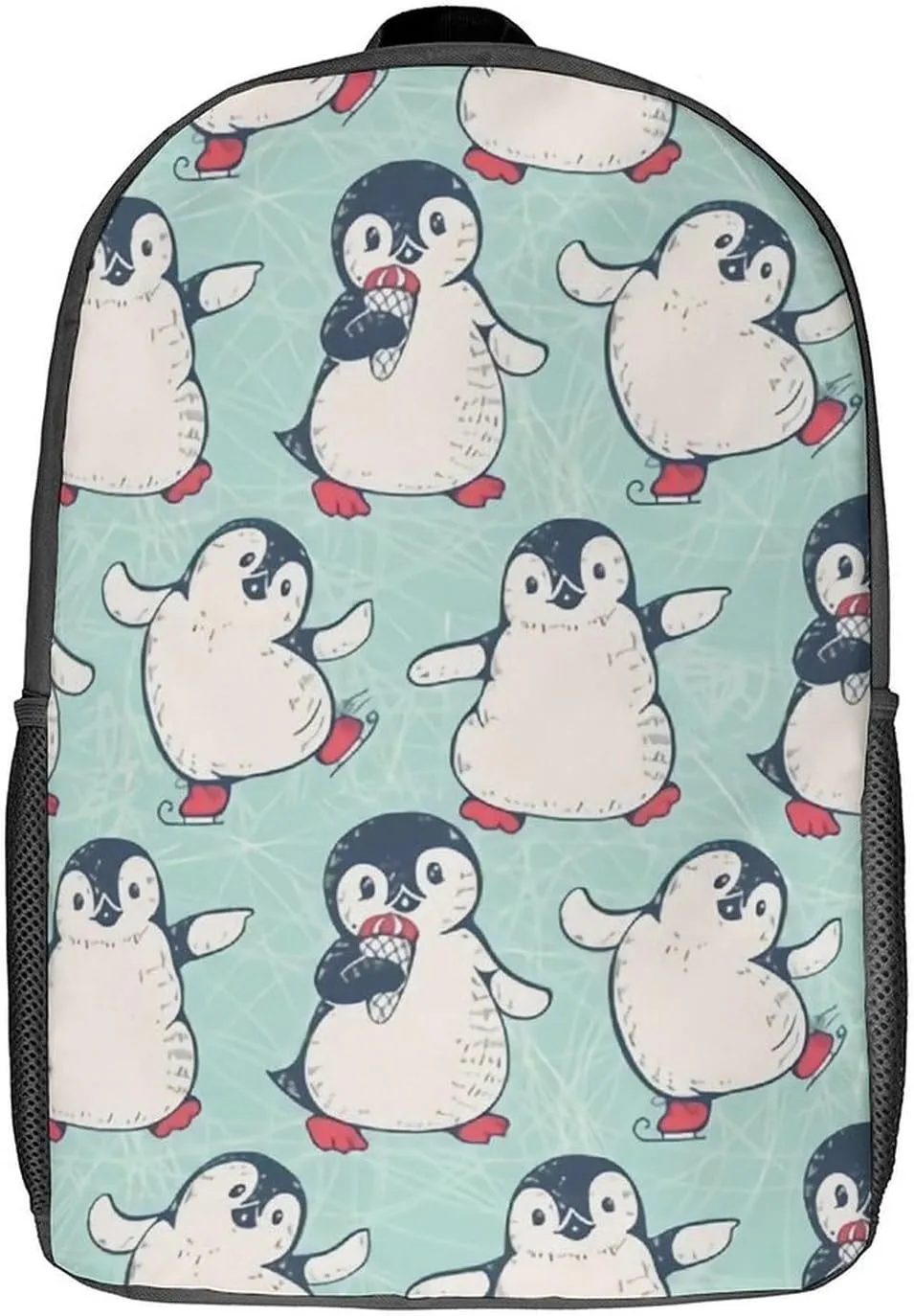 Cute Penguins Backpack Lightweight Waterproof Backpacks Laptop Backpack for Unisex Casual Travel Daypacks Large Capacity