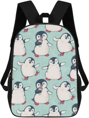 Cute Penguins Backpack Lightweight Waterproof Backpacks Laptop Backpack for Unisex Casual Travel Daypacks Large Capacity