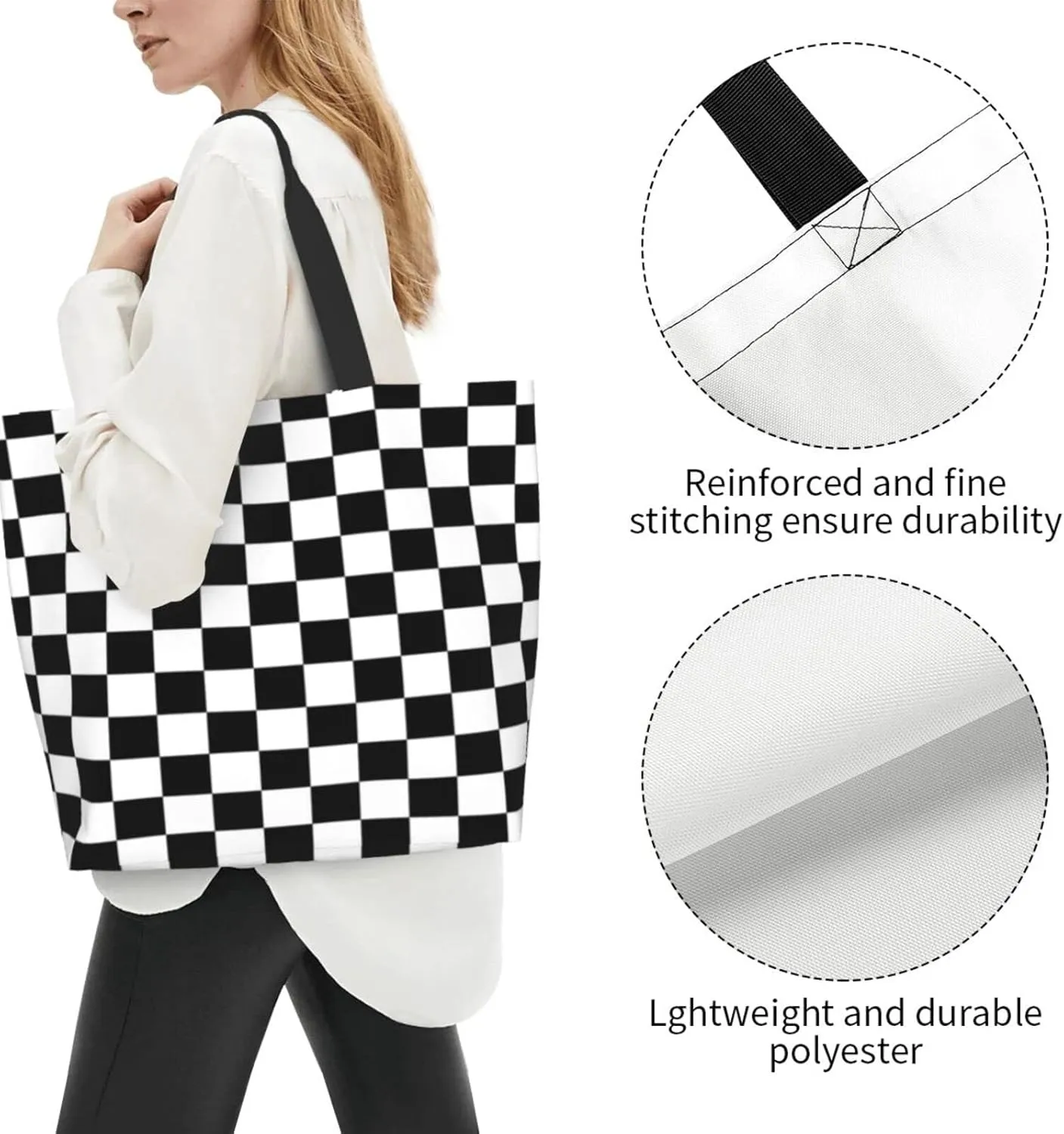 Cute Tote Bag Beach Canvas Bag Travel Reusable Grocery Shopping Bag Tote for Women Men