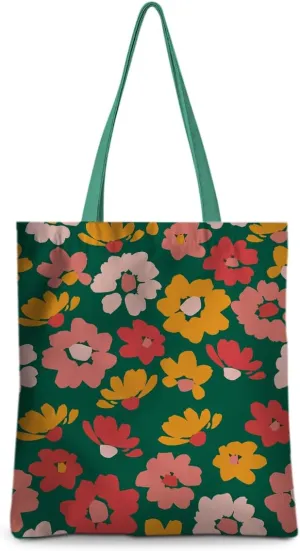 Cute Tote Bag for Women Floral Cat Gifts Boho Butterfly Forest Animals Reusable Grocery Bags Cat Lover Gifts