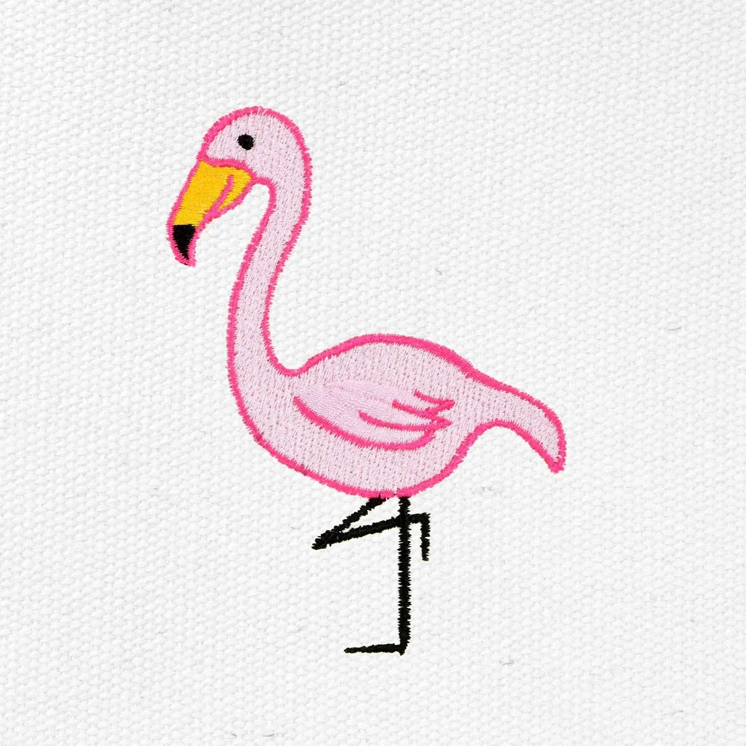 DALIX Flamingo Striped Canvas Tote Bag Premium Cotton