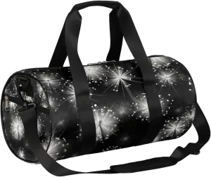 Dandelion Floral Travel Duffle Bag Gym Bag for Women Men Lightweight Carry on Duffel Bag for Sports Gyms Weekend Getaway