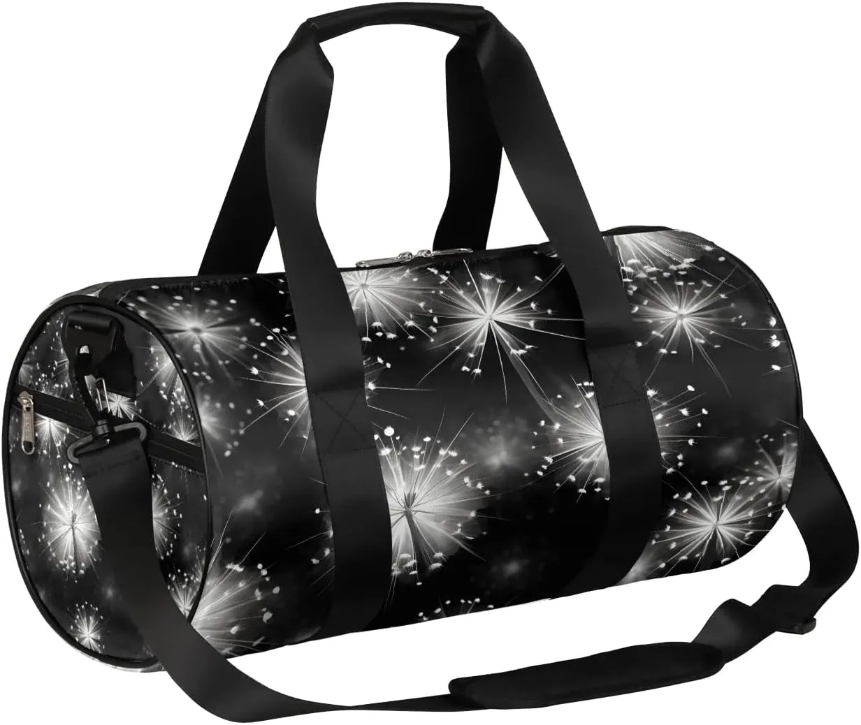 Dandelion Floral Travel Duffle Bag Gym Bag for Women Men Lightweight Carry on Duffel Bag for Sports Gyms Weekend Getaway