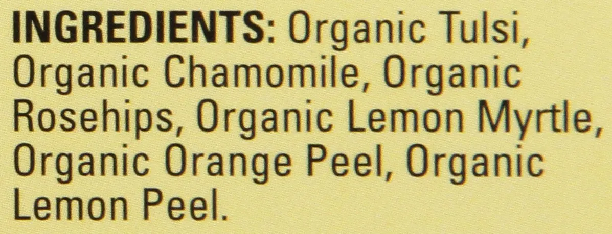 Davidson's Organics, Tulsi Chamomile Flower, 8-count Tea Bags, Pack of 12