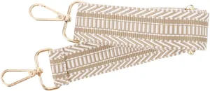 Decorative Purse Strap for Women Replacement Long Shoulder Bag Strap with Floral Design with Clips Versatile Handbag Strap for