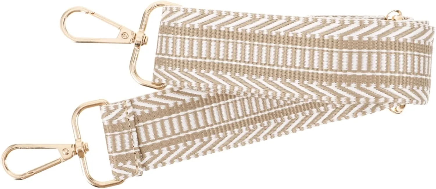 Decorative Purse Strap for Women Replacement Long Shoulder Bag Strap with Floral Design with Clips Versatile Handbag Strap for