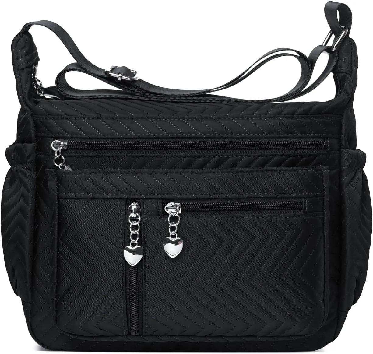 DENGSHANYANG Womens Large Crossbody Bag,Shoulder Bag with Wide Strap and Multipurpose Shoulder Nylon Crossbody Bags for Women