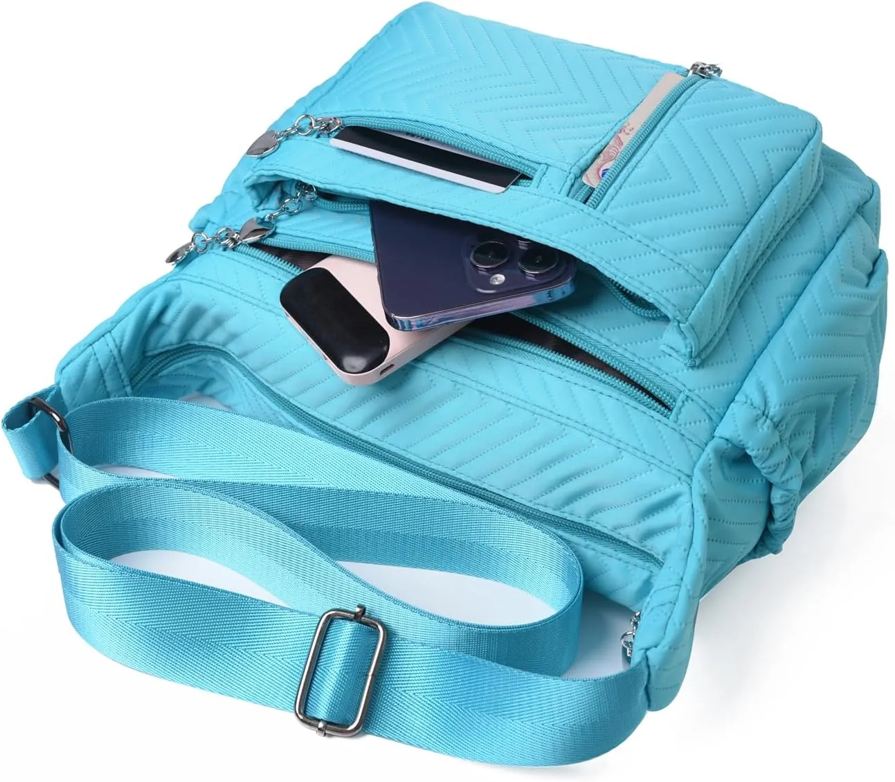 DENGSHANYANG Womens Large Crossbody Bag,Shoulder Bag with Wide Strap and Multipurpose Shoulder Nylon Crossbody Bags for Women