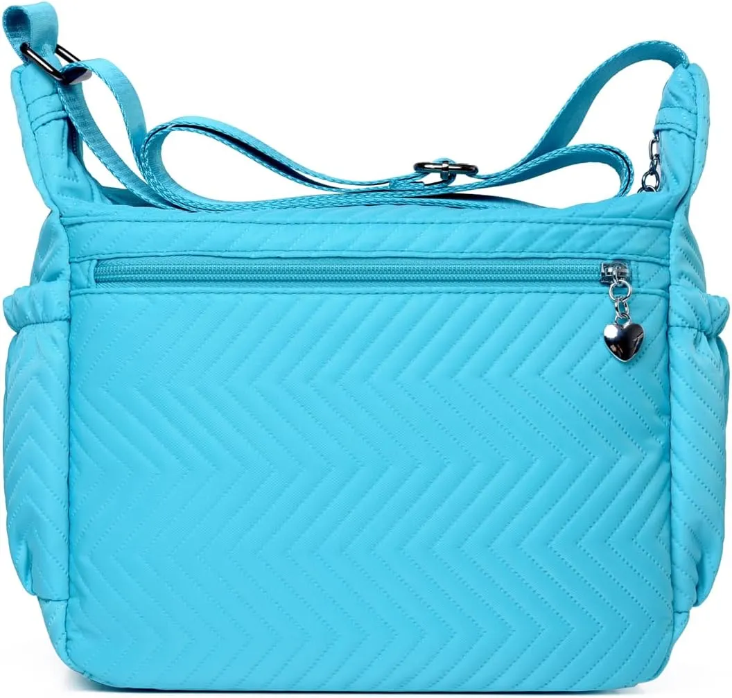 DENGSHANYANG Womens Large Crossbody Bag,Shoulder Bag with Wide Strap and Multipurpose Shoulder Nylon Crossbody Bags for Women