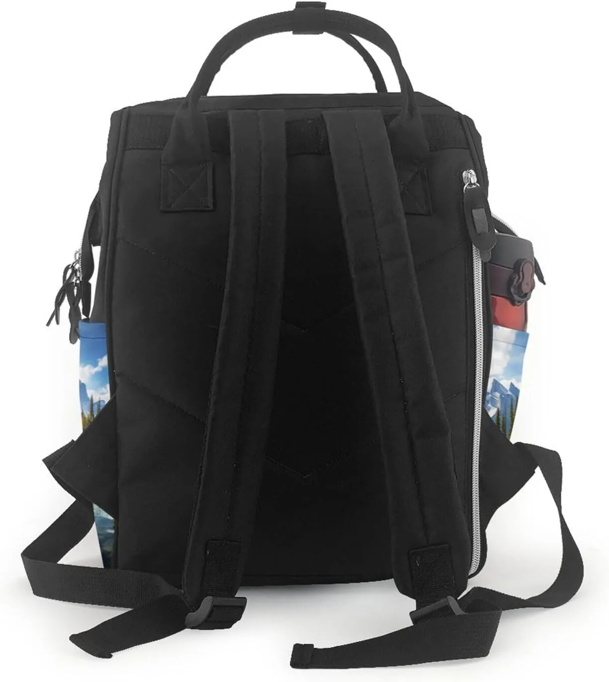 Diaper Bag Backpack Spirit Island in Maligne Lake Nappy Backpack Maternity Baby Nappy Bag Changing Bags for Travel
