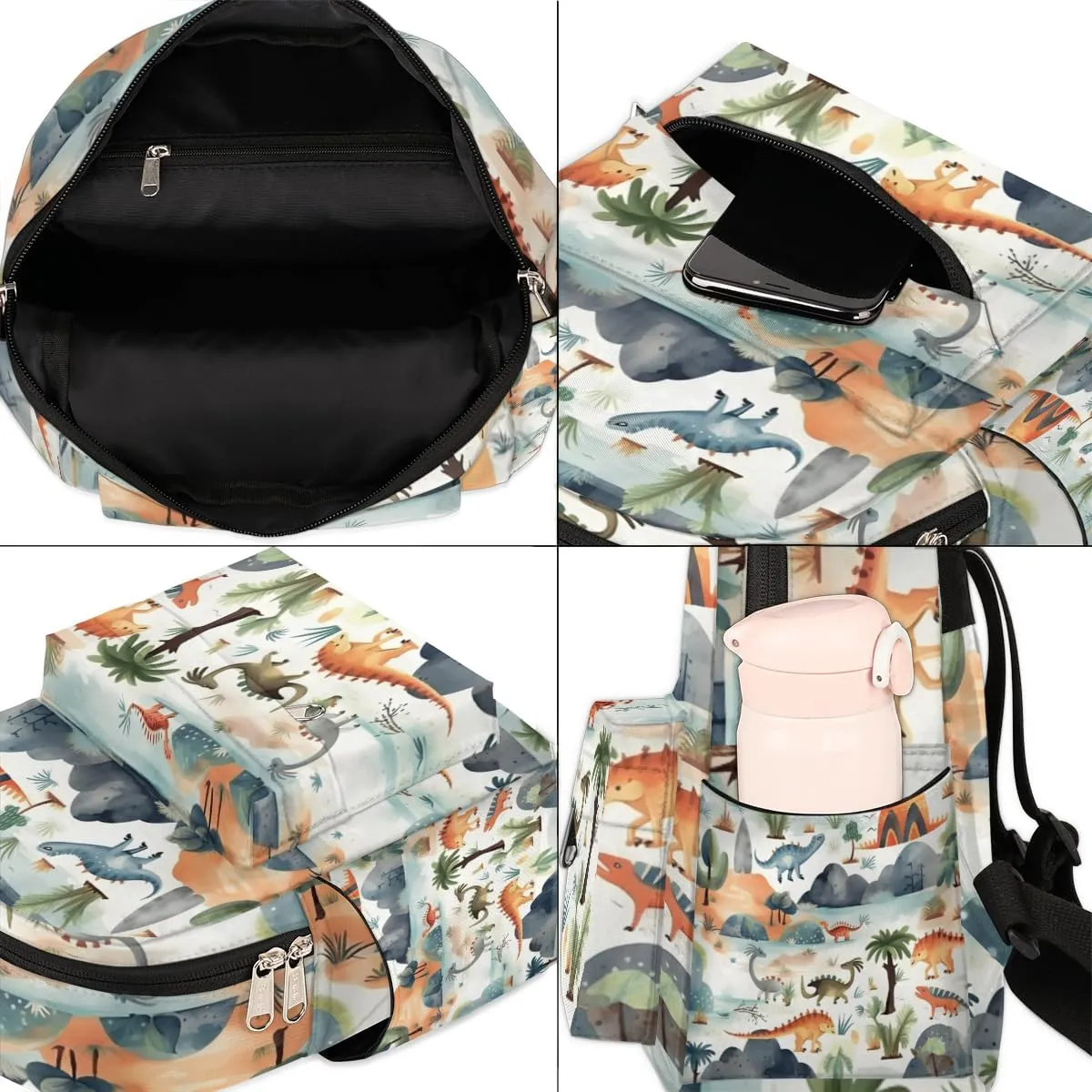 Dinosaur Mountain Mini Backpack Purse for Women Lightweight Shoulder Bag Women Shopping Backpack Small Backpacks Purse