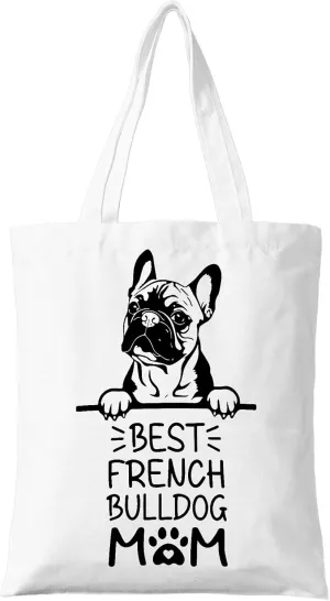 Dog Mom Canvas Tote Bag for Women, Dogs Lover Gift for Dog Mom, Birthday Christmas Dog Themed Gifts For Women.
