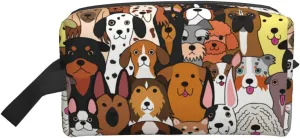Dog Toiletry Bag Travel Cosmetic Bags Women Men Makeup Pouch Present Storage Waterproof with Zipper