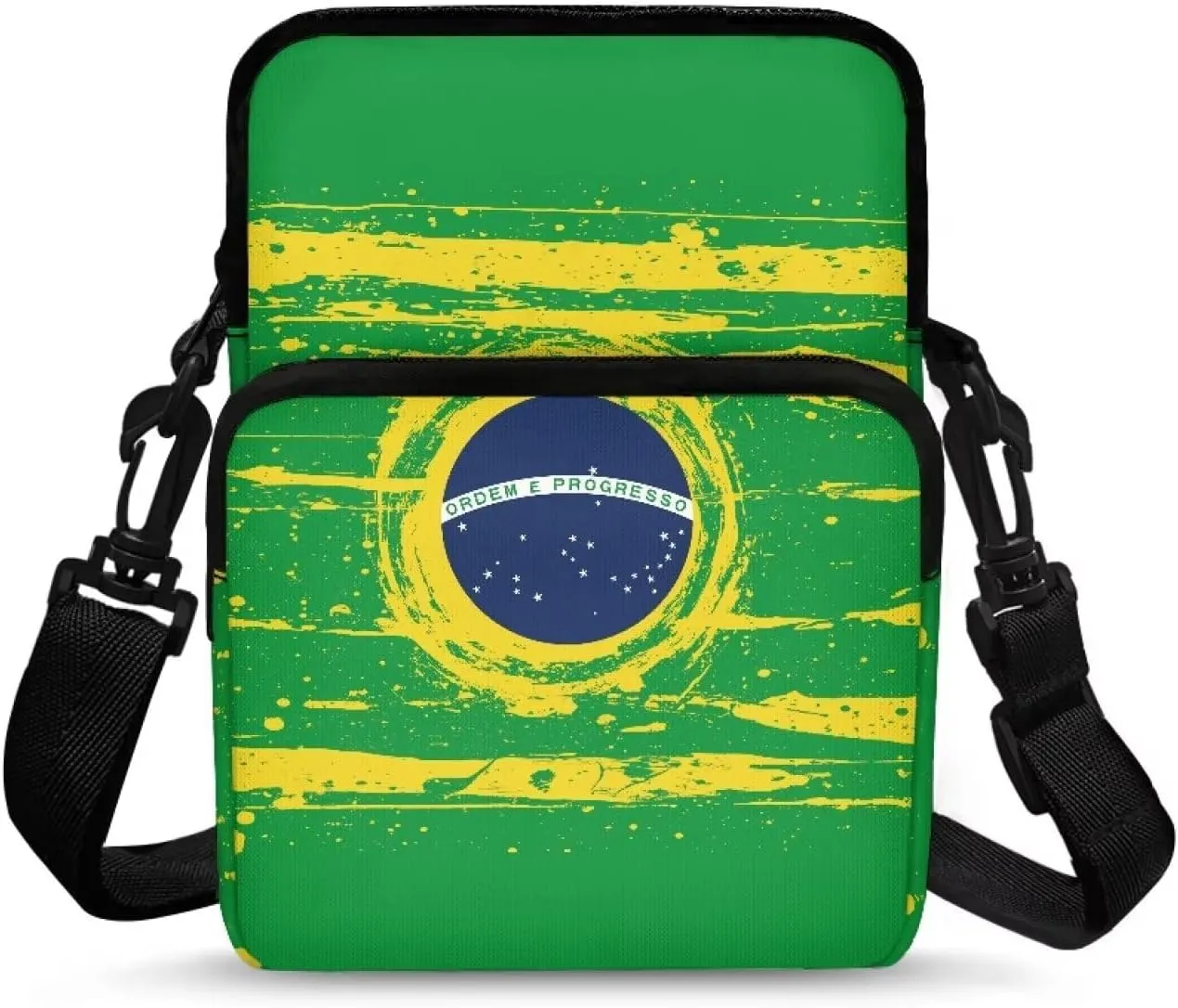 Double Layer Crossbody Bag for Women Lightweight Travel Purse Small Messenger Bags Phone Key Wallet Satchel Clutch