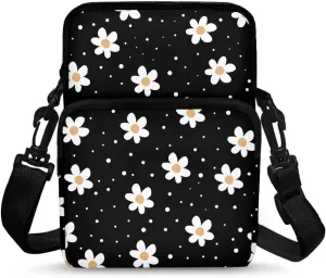 Double Layer Crossbody Bag for Women Lightweight Travel Purse Small Messenger Bags Phone Key Wallet Satchel Clutch