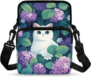 Double Layer Crossbody Bag for Women Lightweight Travel Purse Small Messenger Bags Phone Key Wallet Satchel Clutch