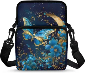 Double Layer Crossbody Bag for Women Lightweight Travel Purse Small Messenger Bags Phone Key Wallet Satchel Clutch