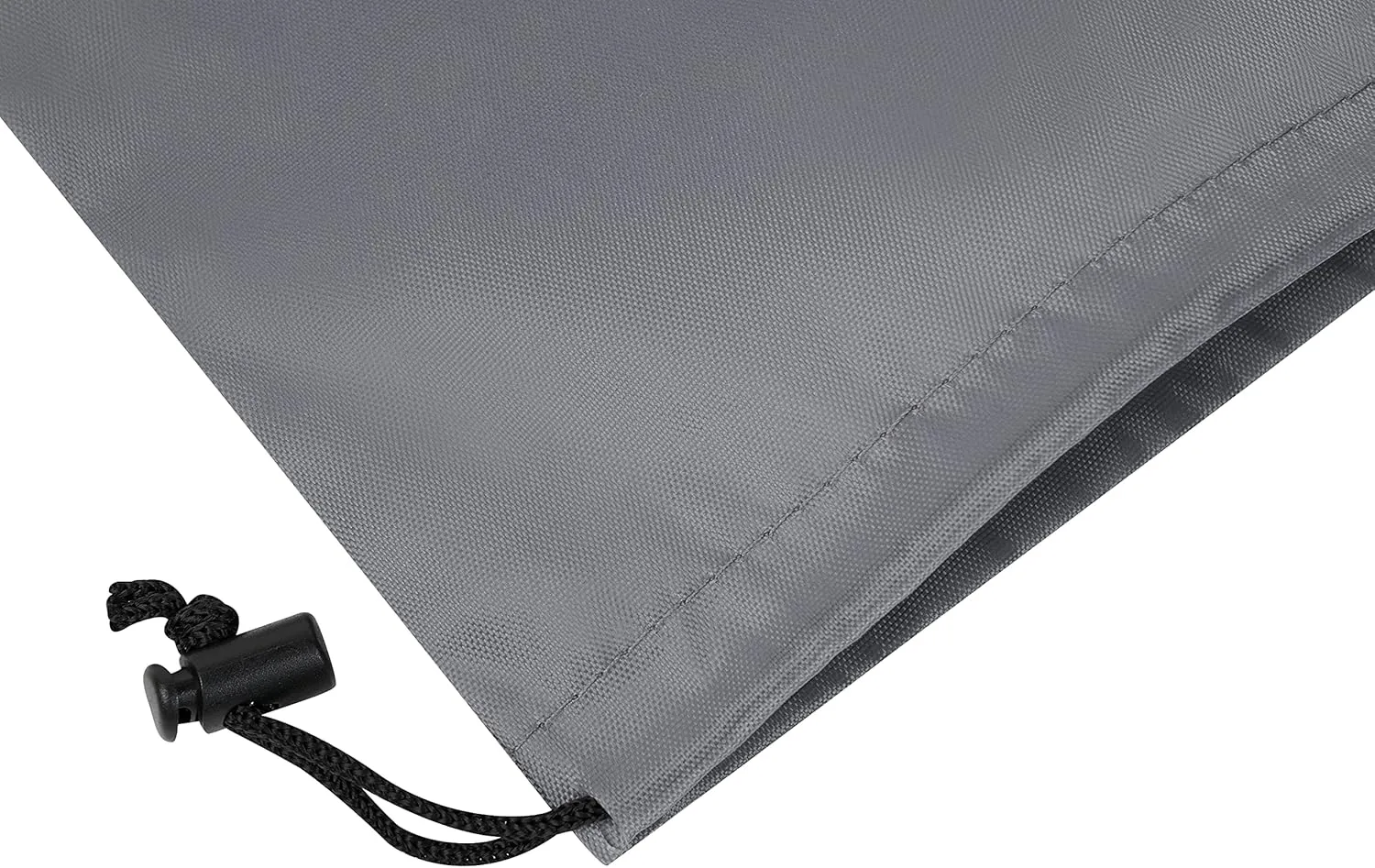 Drawstring Bag - Nylon Cinch and Ditty Stuff Pouch with Toggle (5 x 7-12 pack, Grey)