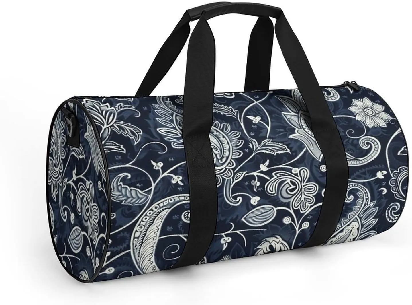Duffel Bag for Men Women Gym Bag Floral Pattern Style Travel Duffel Bag Waterproof Overnight Bag for Sports Workout